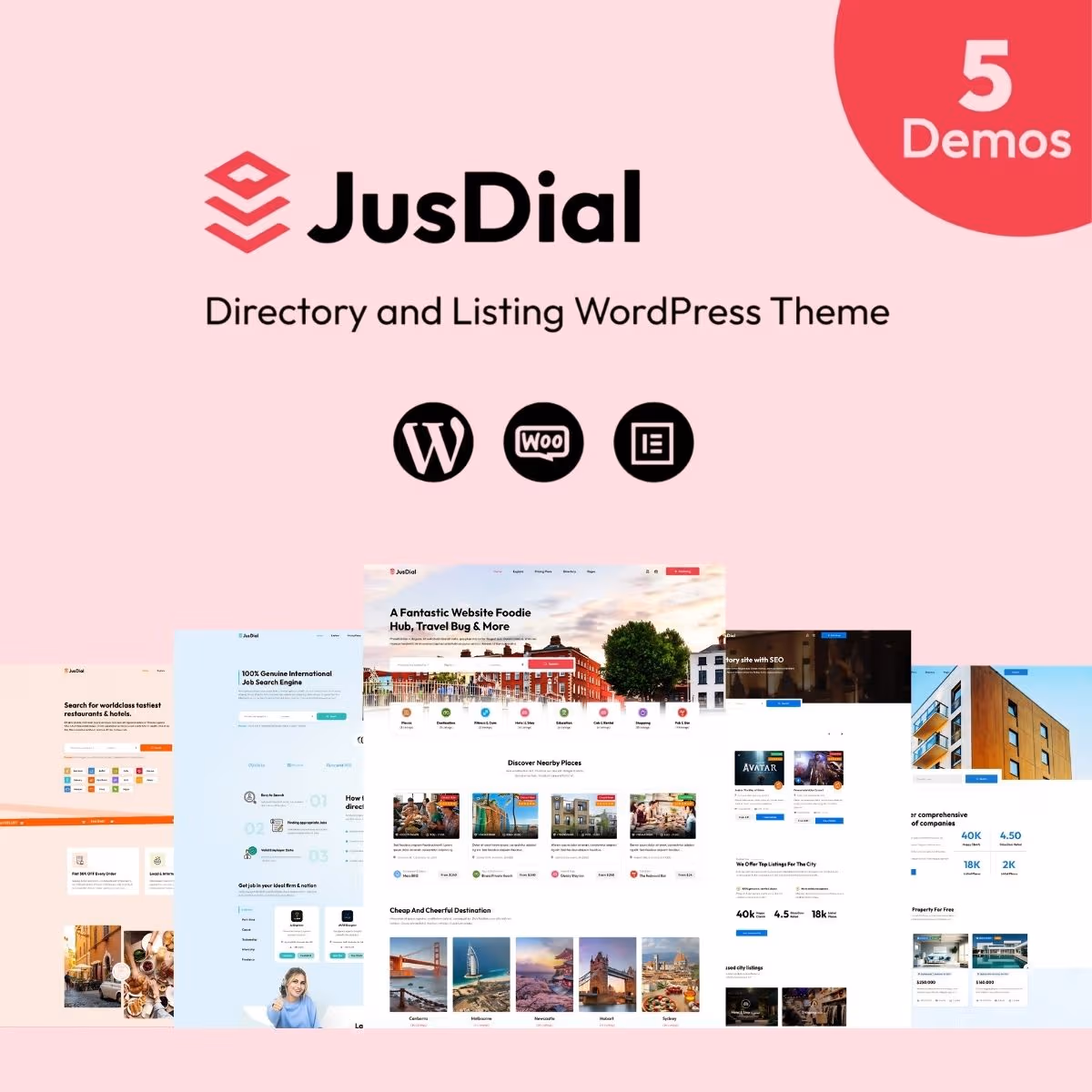 JusDial- Directory and Listing WordPress Theme